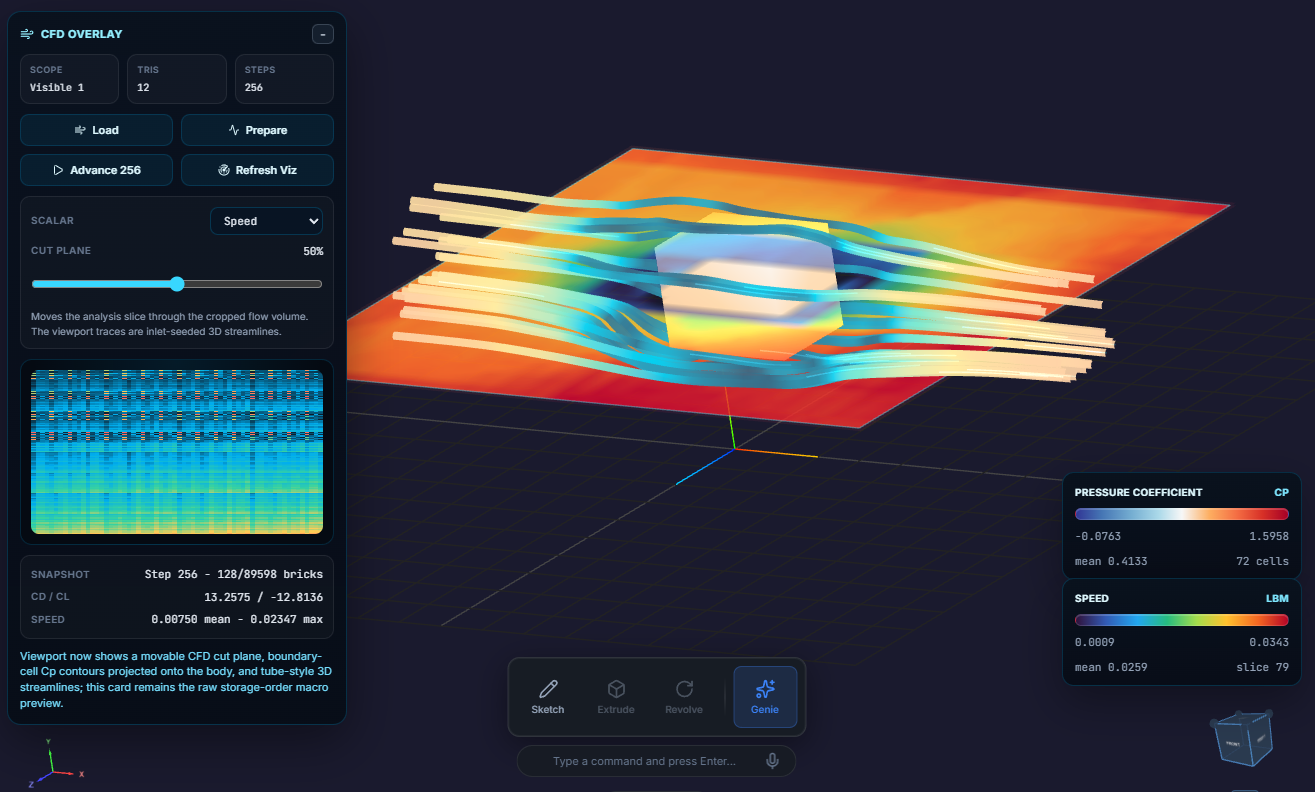 WebCad CFD simulation