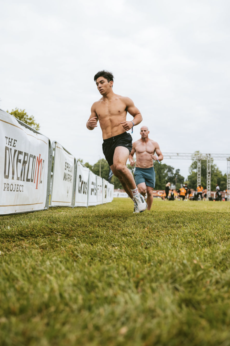 Athlete running the NorCal Hybrid course