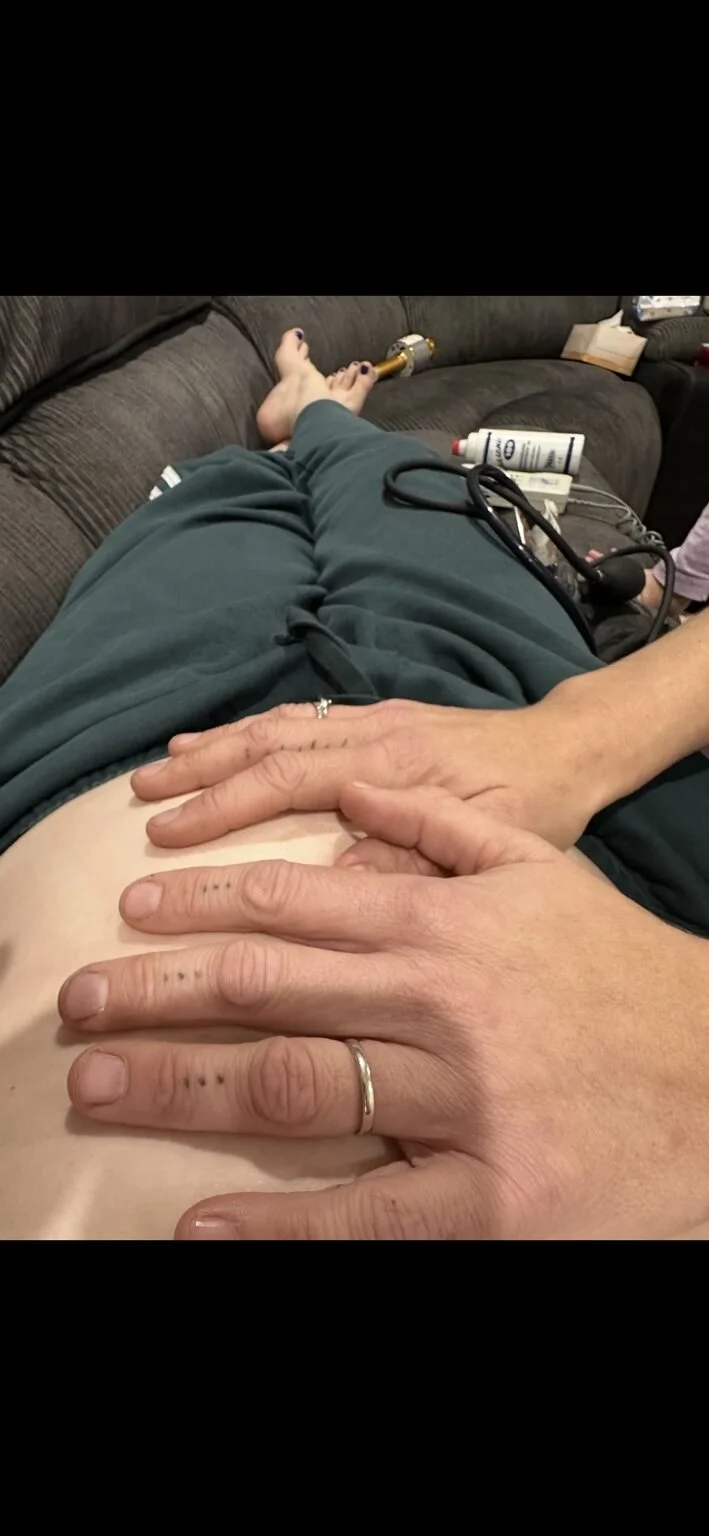 Hands offering calm, practical support during care