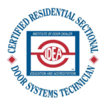 Certified Residential Sectional Door Installer