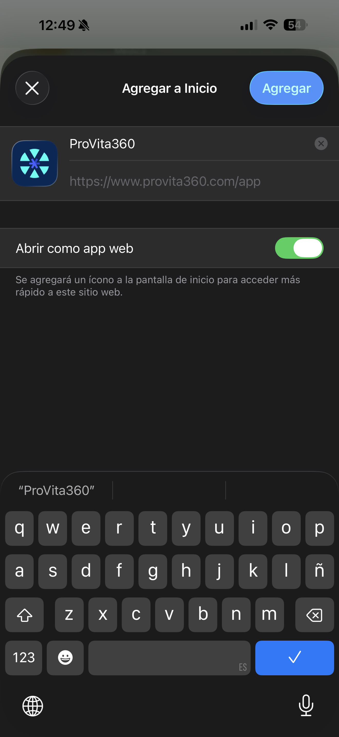 Paso 3: Agregar ProVita360
