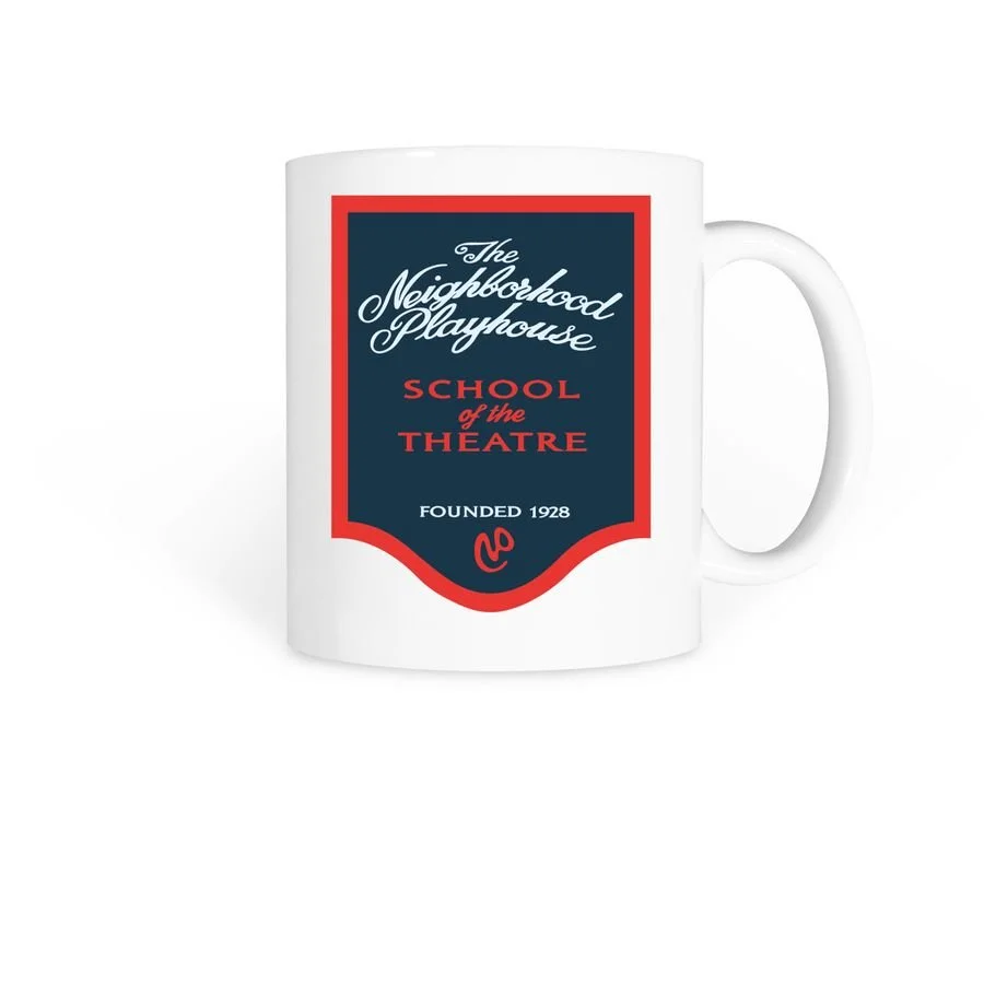 Neighborhood Playhouse vintage logo mug
