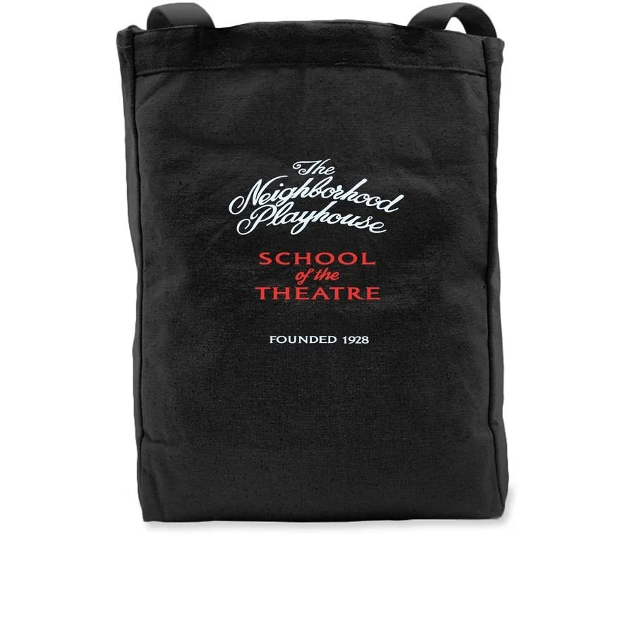 Neighborhood Playhouse vintage logo tote bag