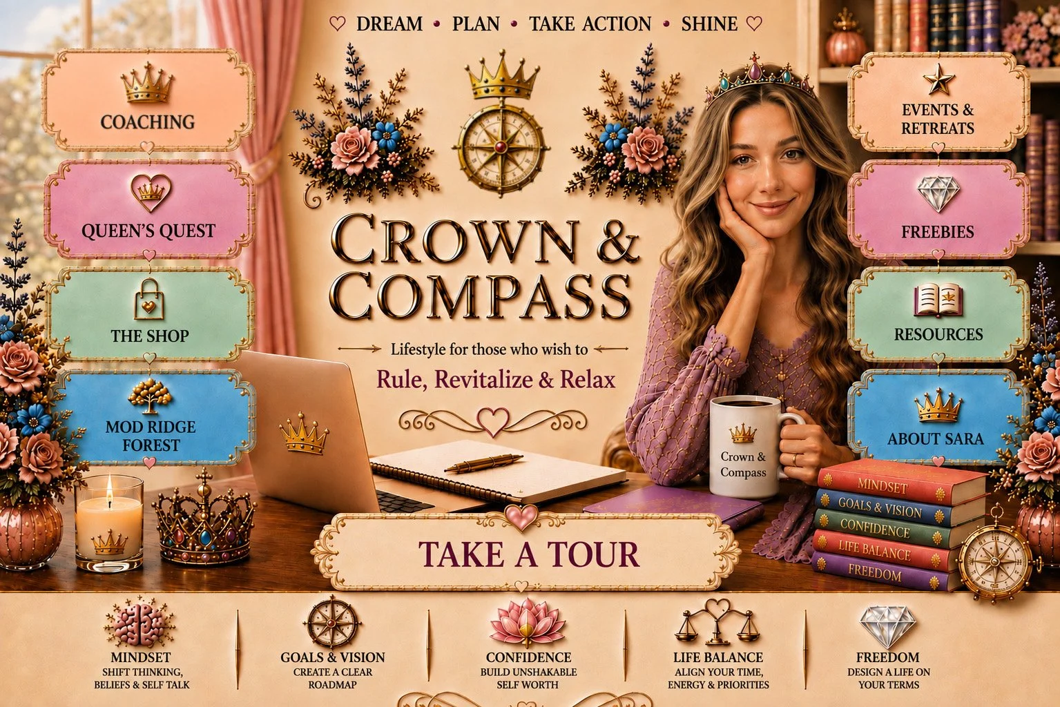 Crown and Compass — lifestyle for those who wish to rule, revitalize and relax
