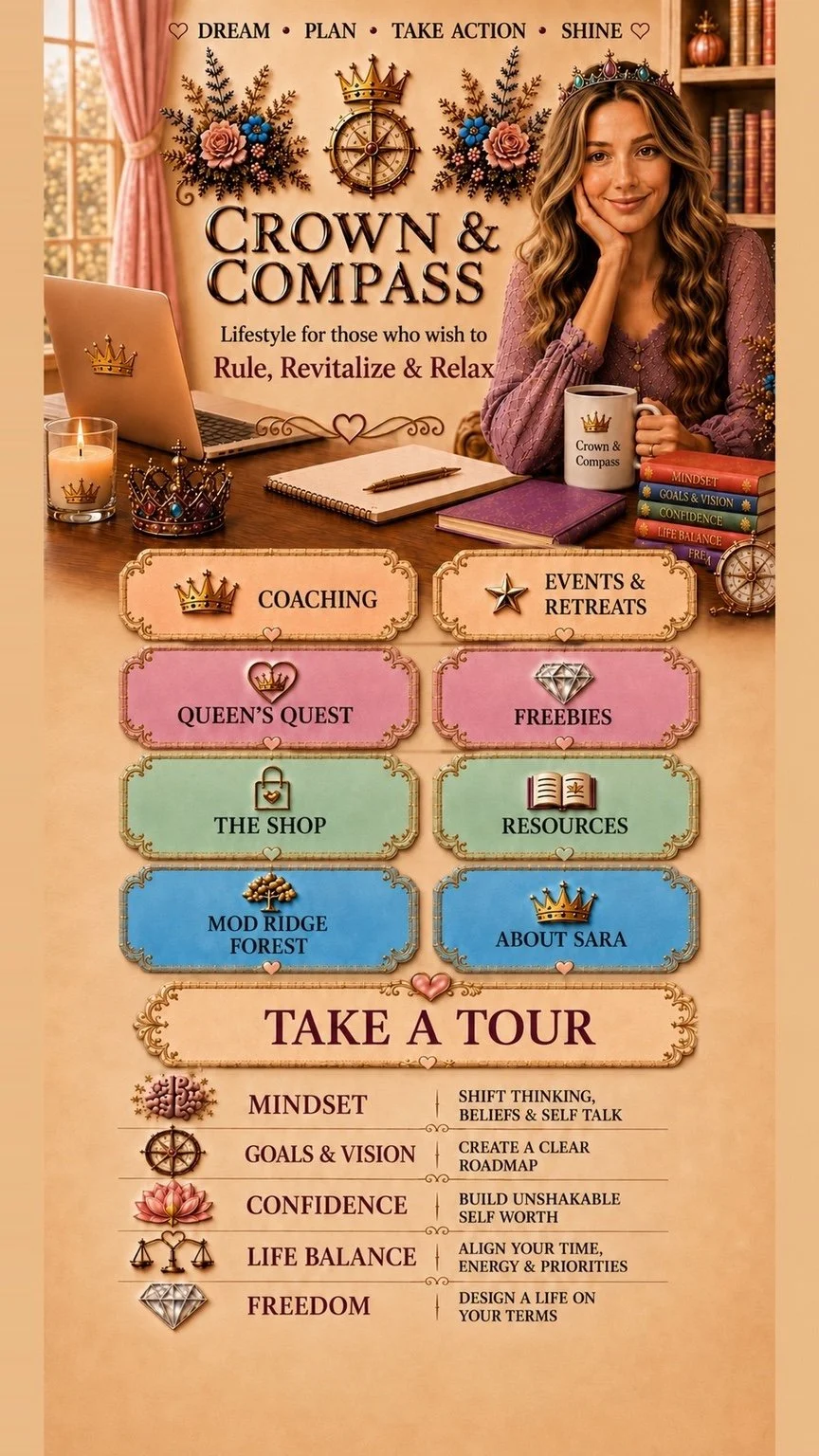 Crown and Compass — lifestyle for those who wish to rule, revitalize and relax
