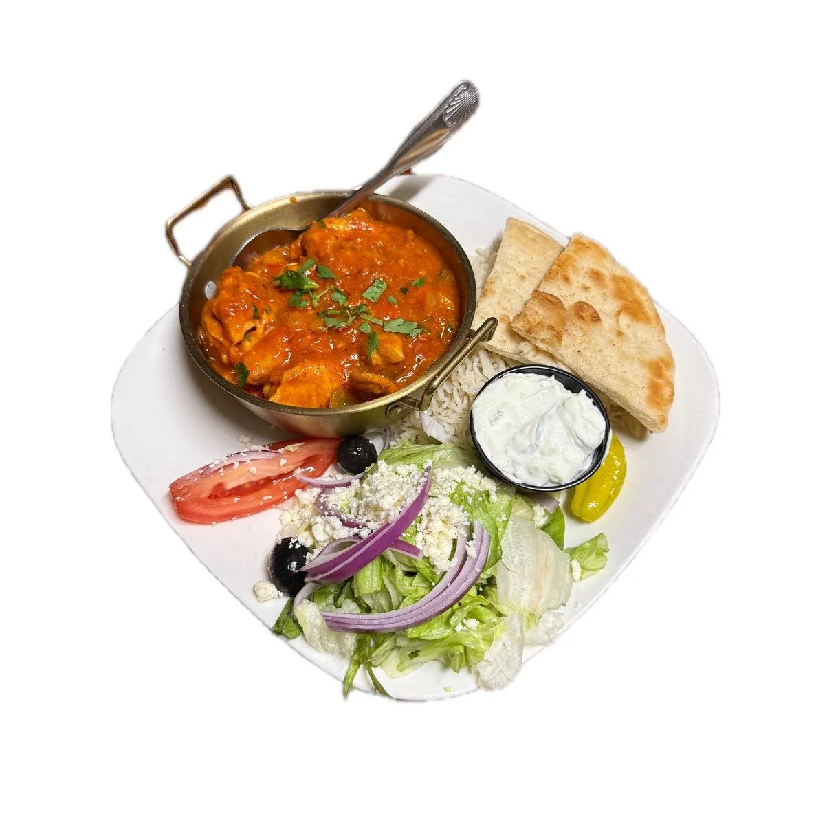 Chicken Shashlik at Ka-bobs at The Option House in Bradford, Pennsylvania