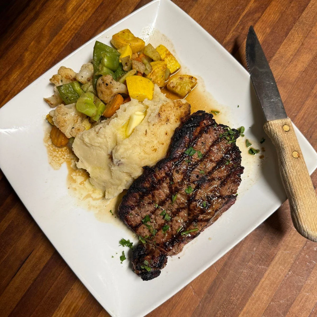 New York Strip Steak at Ka-bobs at The Option House in Bradford, Pennsylvania