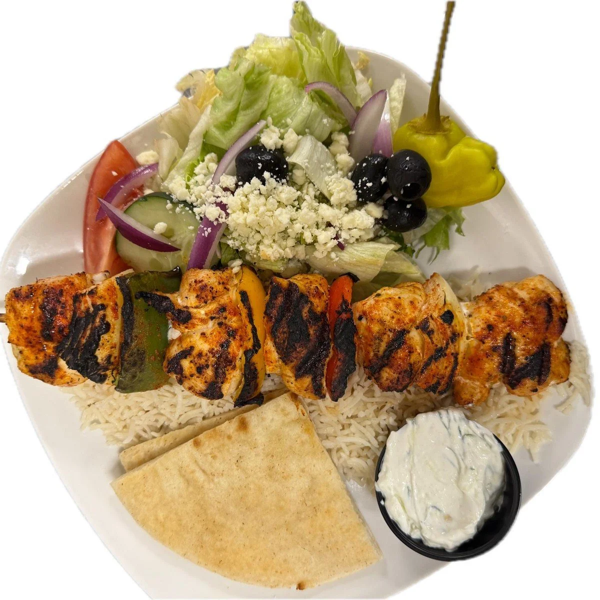 Chicken Kabob at Ka-bobs at The Option House in Bradford, Pennsylvania