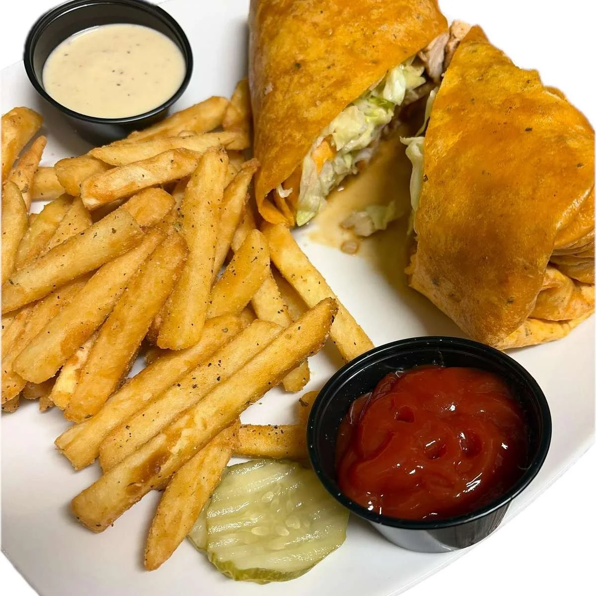 Blackened Chicken Caesar Wrap at Ka-bobs at The Option House in Bradford, Pennsylvania