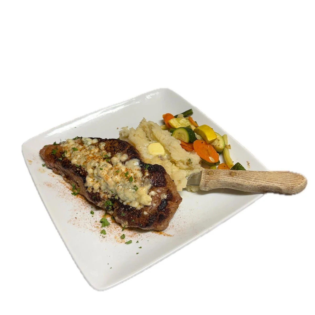 Black and Bleu Steak at Ka-bobs at The Option House in Bradford, Pennsylvania