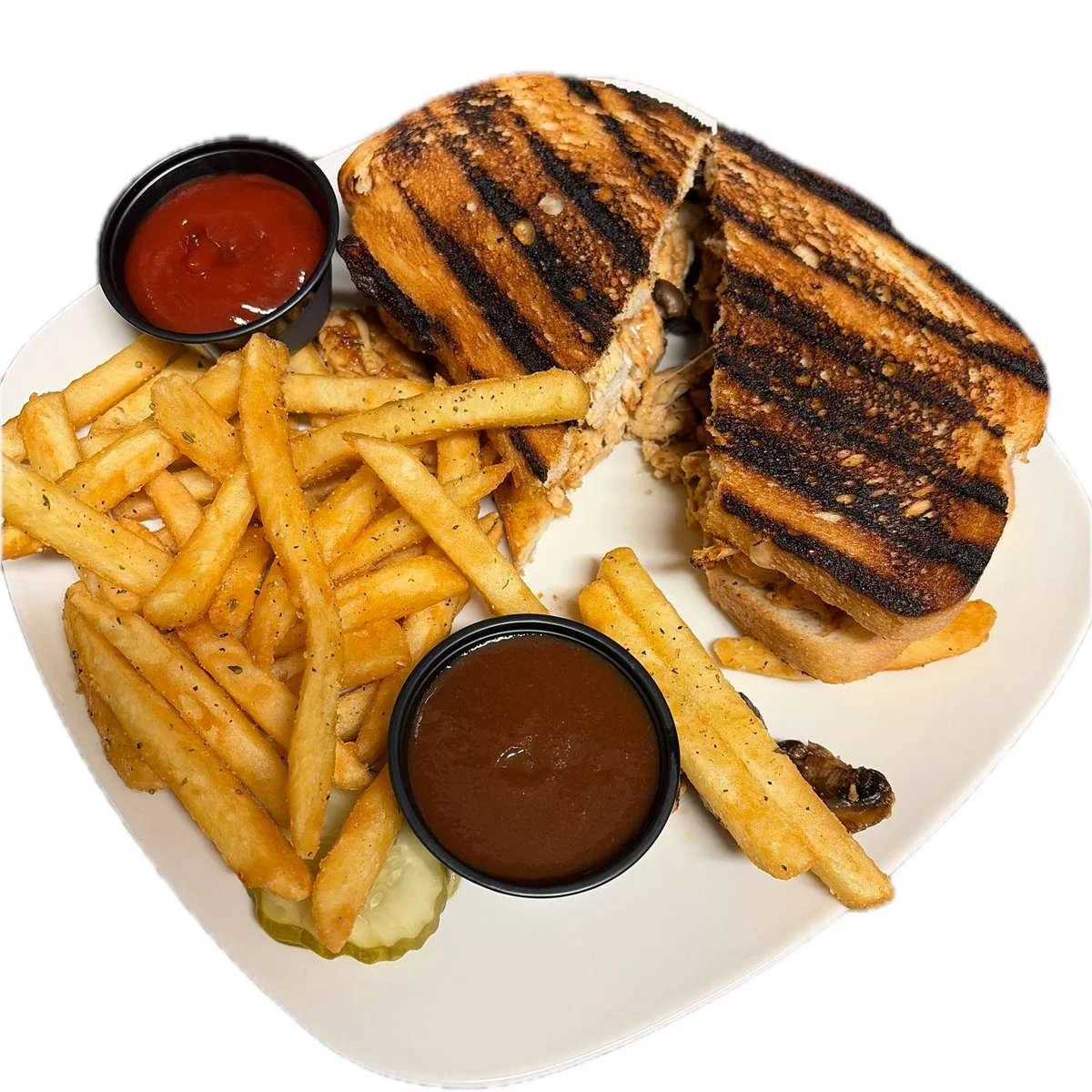 Chicken & Mushroom Panini at Ka-bobs at The Option House in Bradford, Pennsylvania