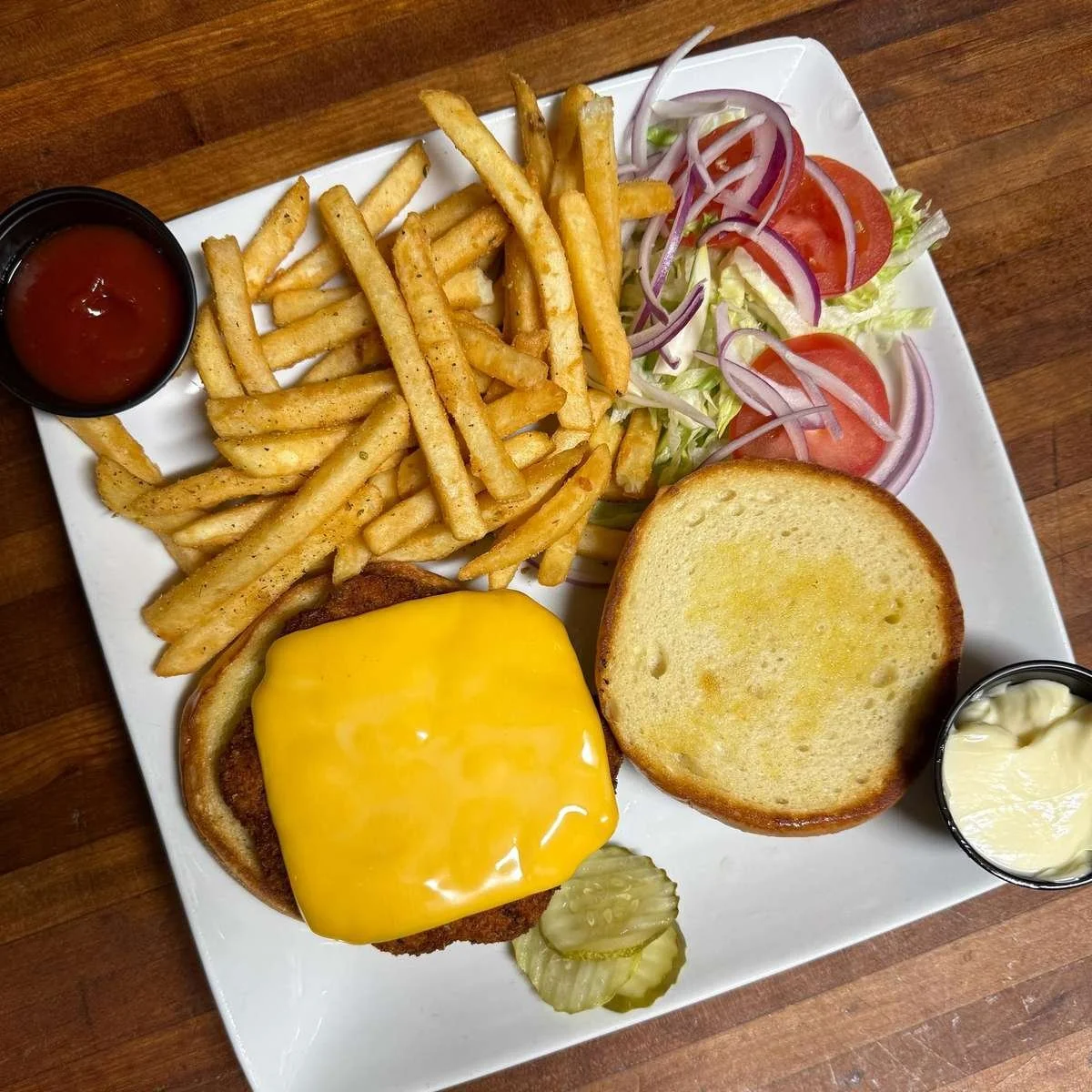 Crispy Chicken Sandwich at Ka-bobs at The Option House in Bradford, Pennsylvania