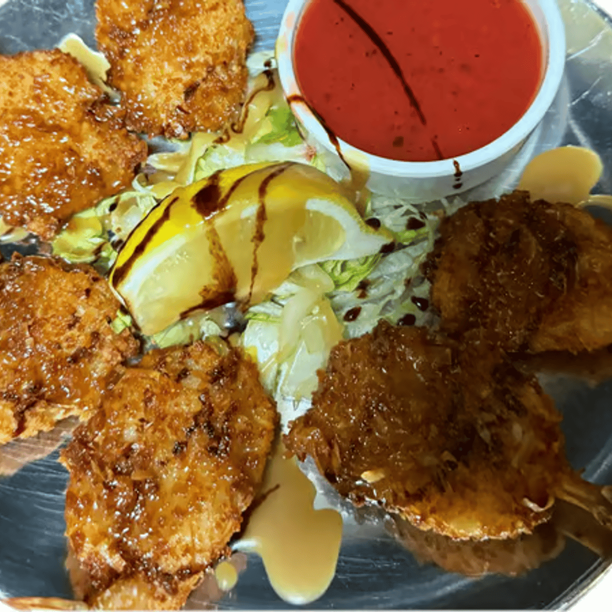 Coconut Fried Shrimp at Ka-bobs at The Option House in Bradford, Pennsylvania