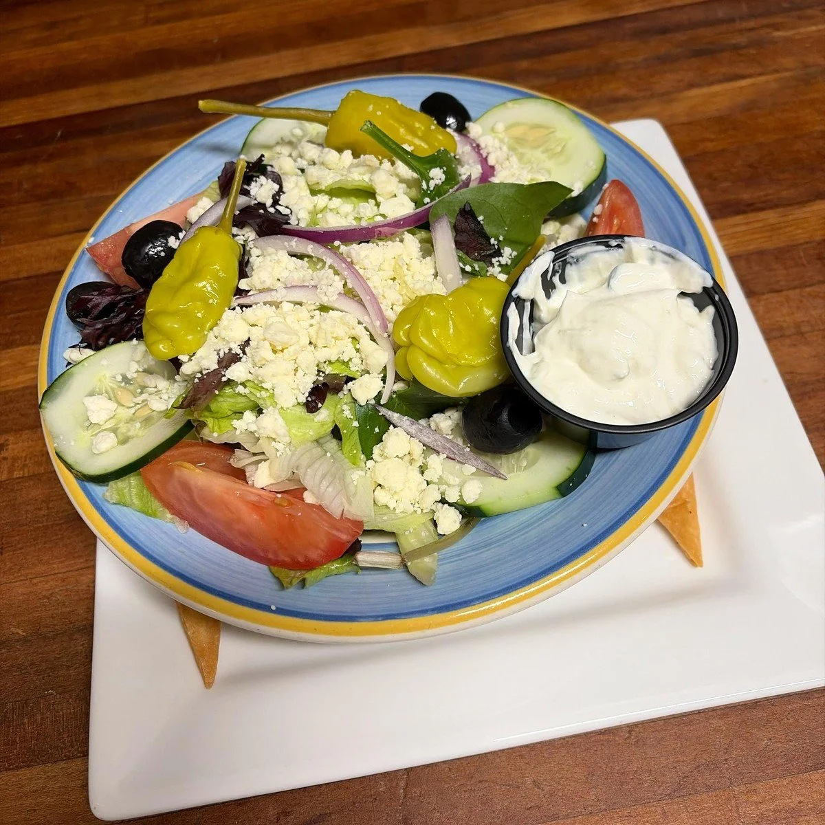 Greek Salad at Ka-bobs at The Option House in Bradford, Pennsylvania