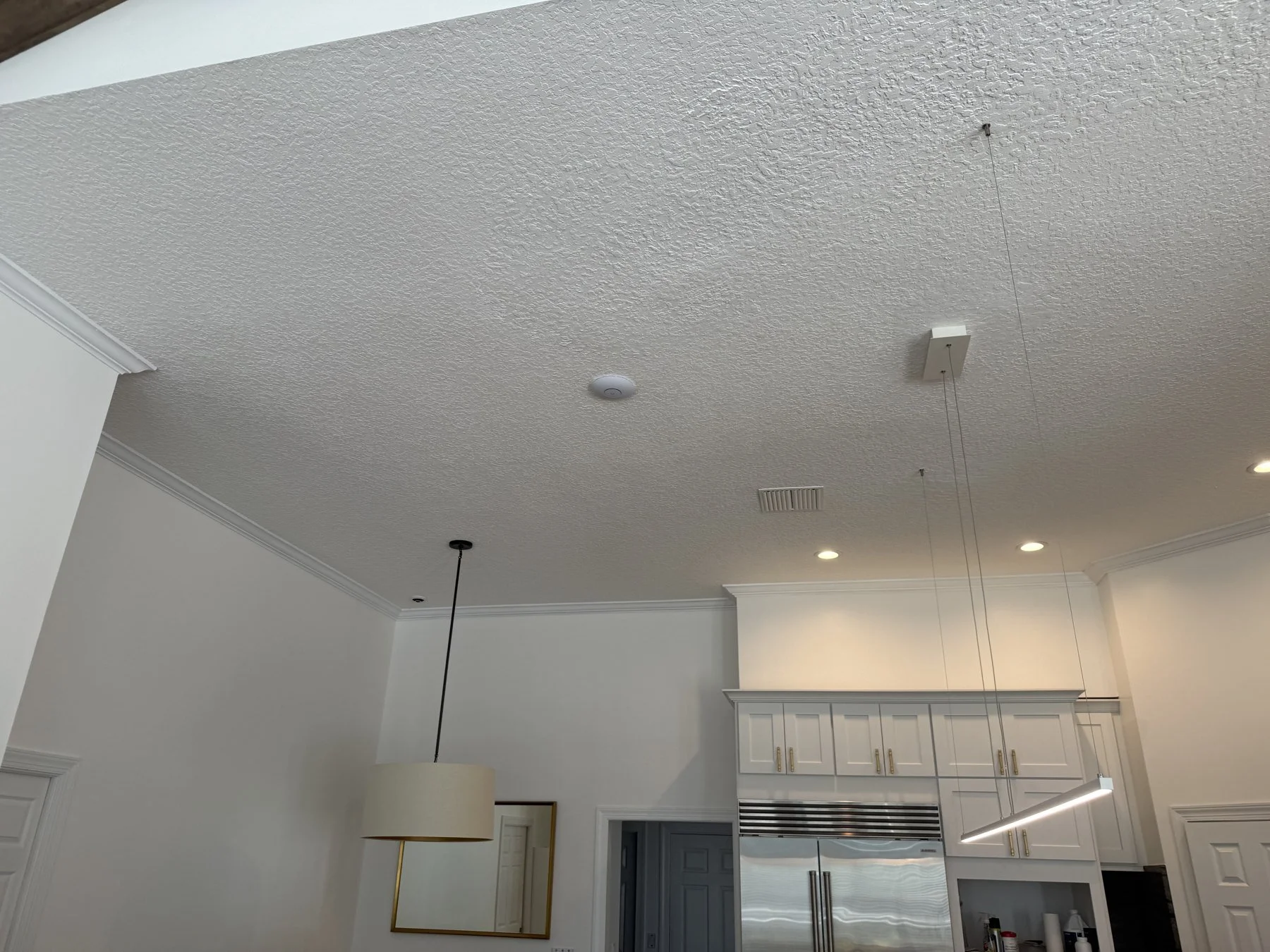 Installed access point supporting the home’s network.
