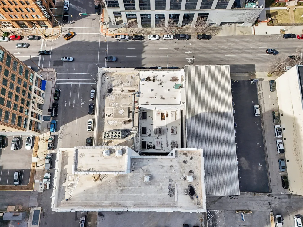 Nadir roof capture: ponding and HVAC layout