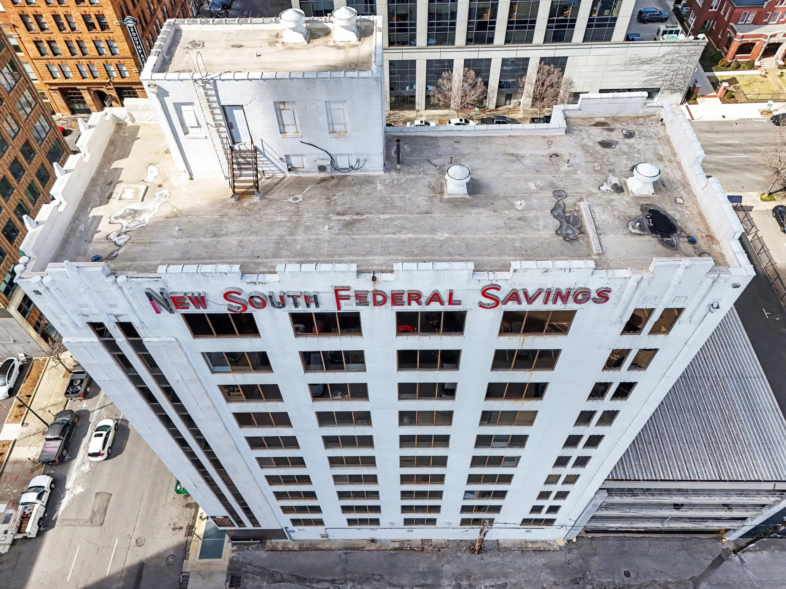 Roof and facade condition survey, downtown Birmingham