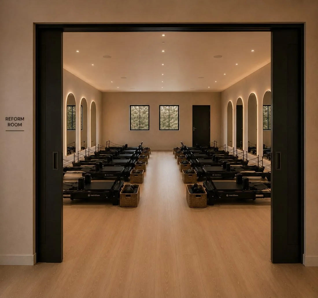 Reformer room with ten reformers