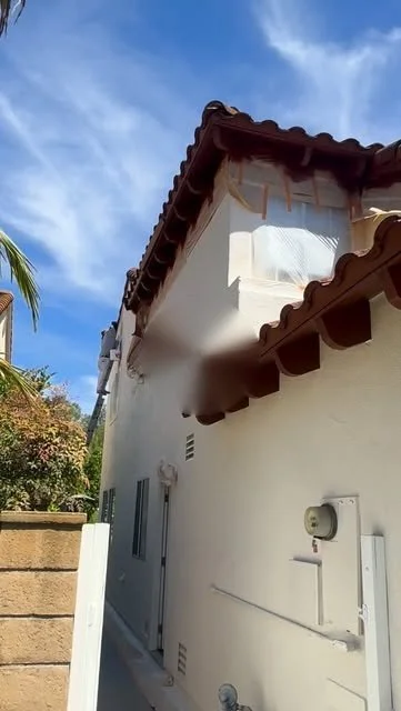 Two-story Spanish-style home in Mission Viejo, CA, freshly painted by Centurion Painting