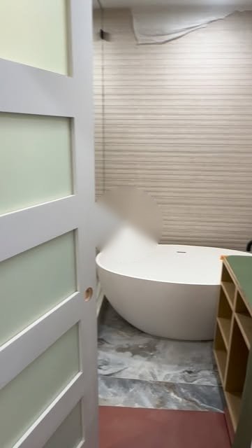 La Habra, CA bathroom with a freestanding tub after interior painting