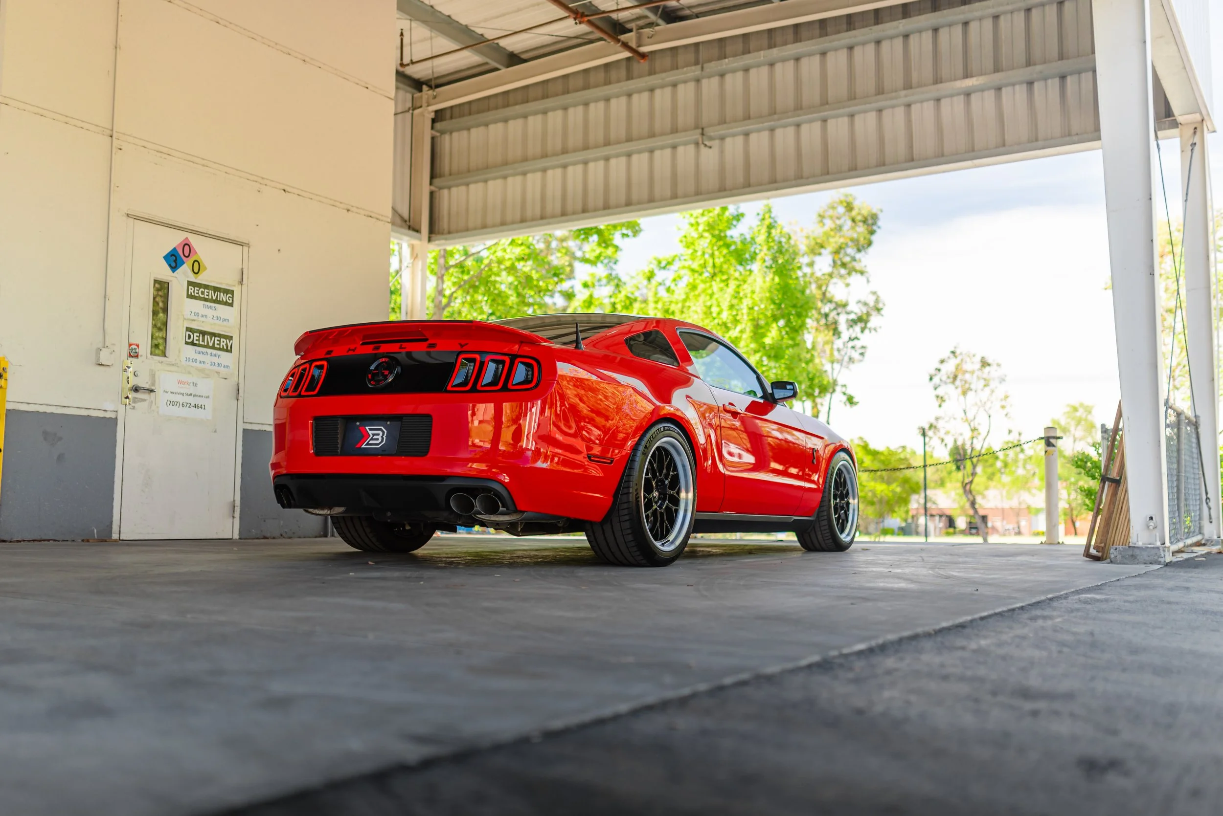 Red Shelby GT500 Mustang