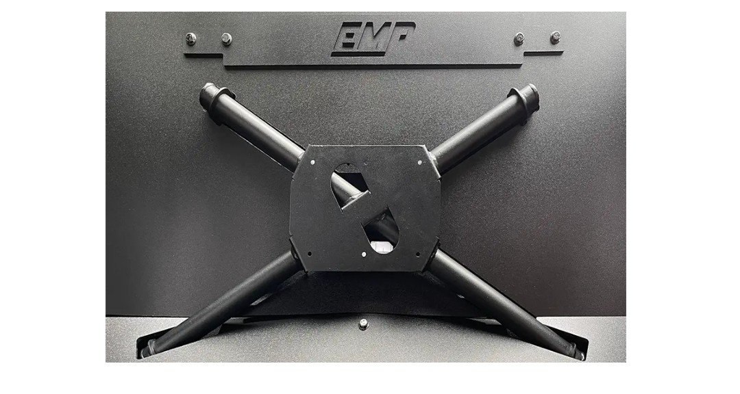 EMP Steeda X-Brace rear seat delete in an S197 Mustang