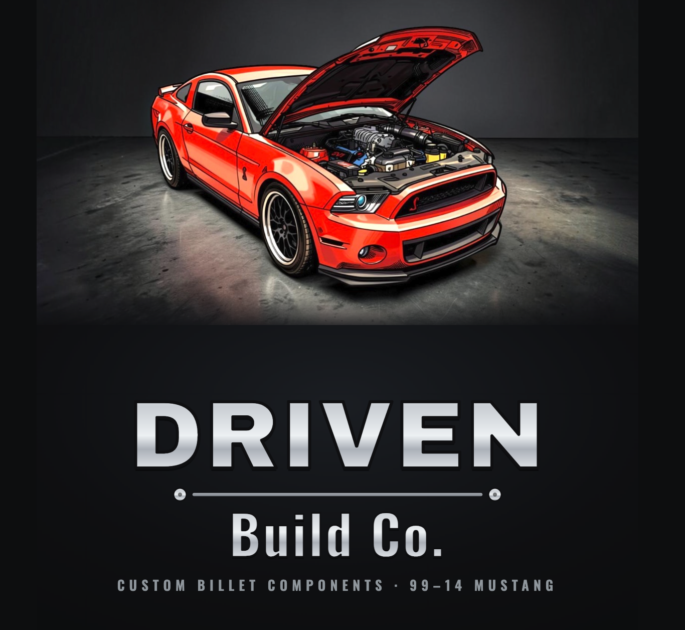 Driven Build Co. cartoon Shelby illustration