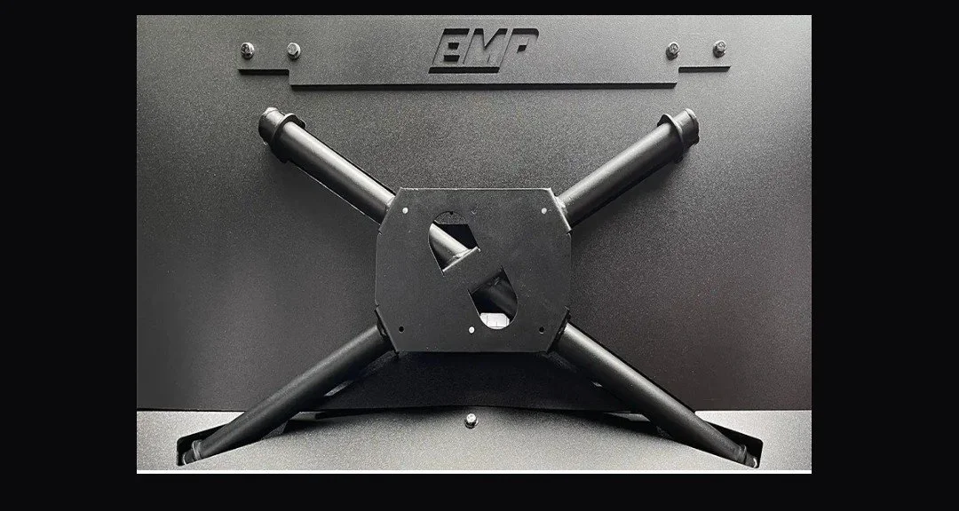 EMP Steeda X-Brace rear seat delete in an S197 Mustang