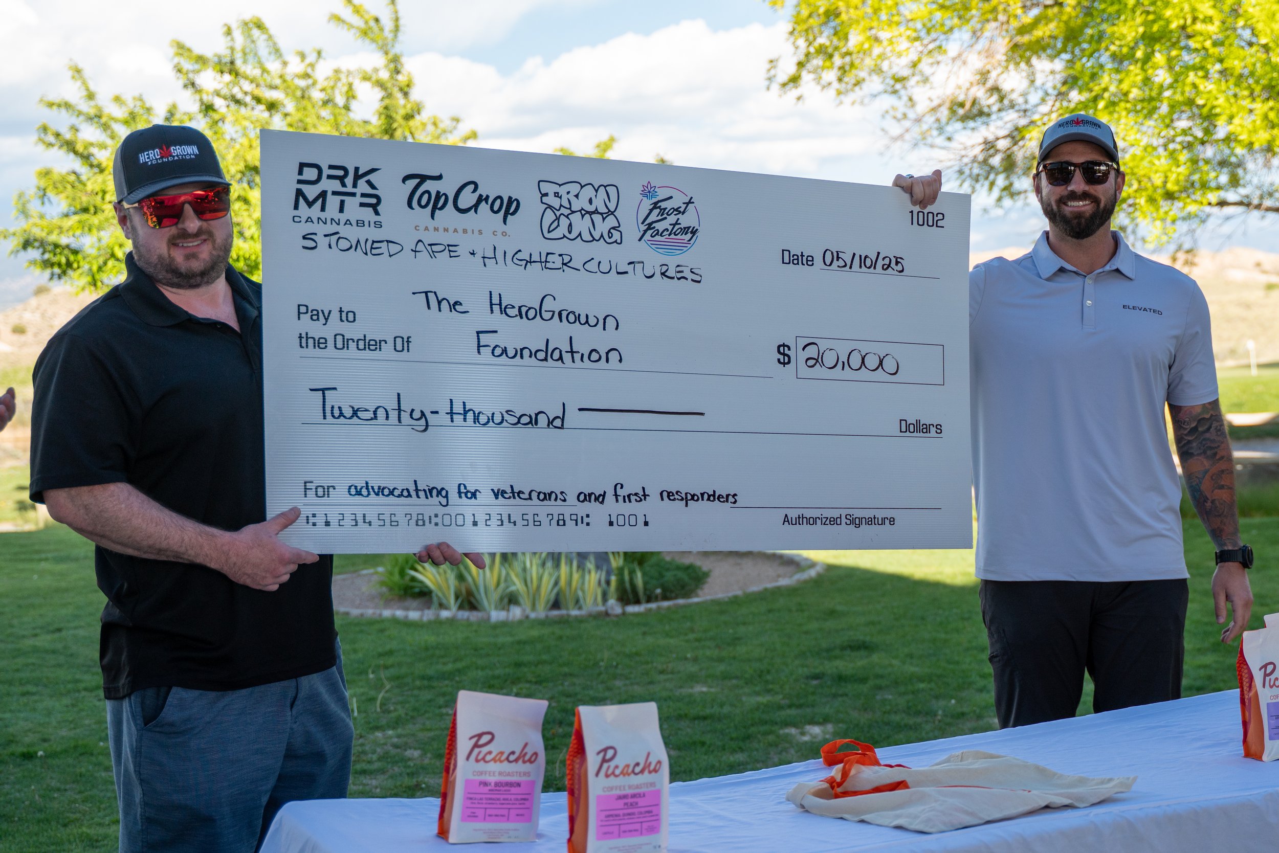 Hero Grown Foundation Check Presentation