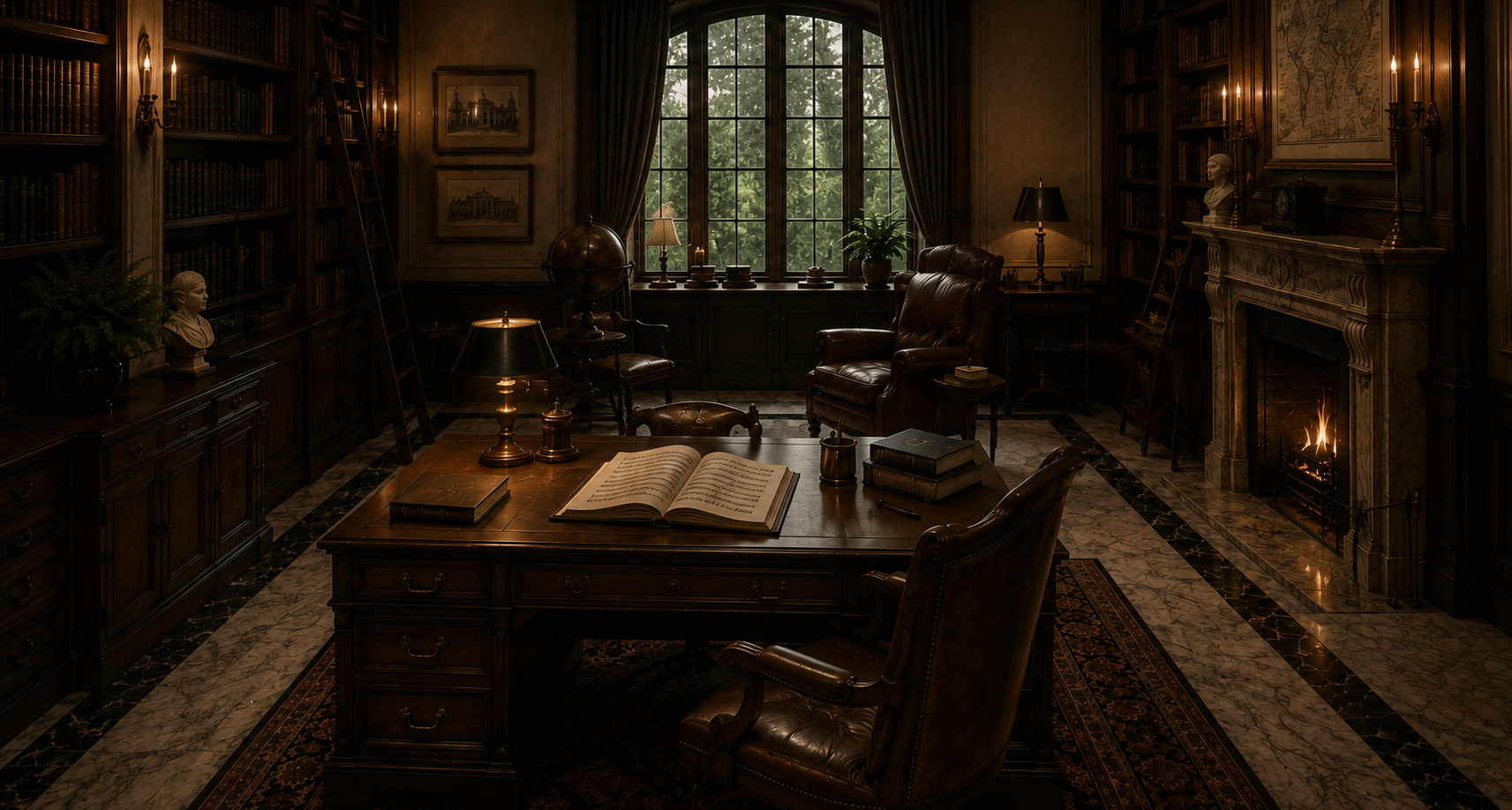 The Study at Virtù House