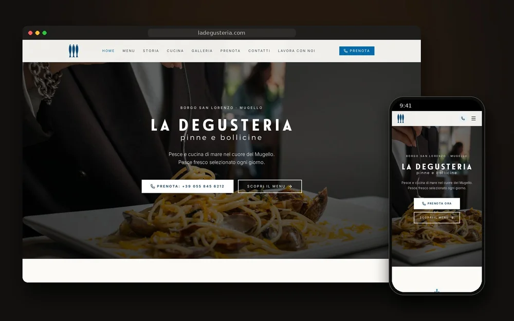 La Degusteria — Sito web · Borgo San Lorenzo