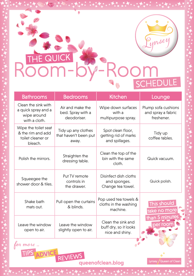 Room By Room Schedule