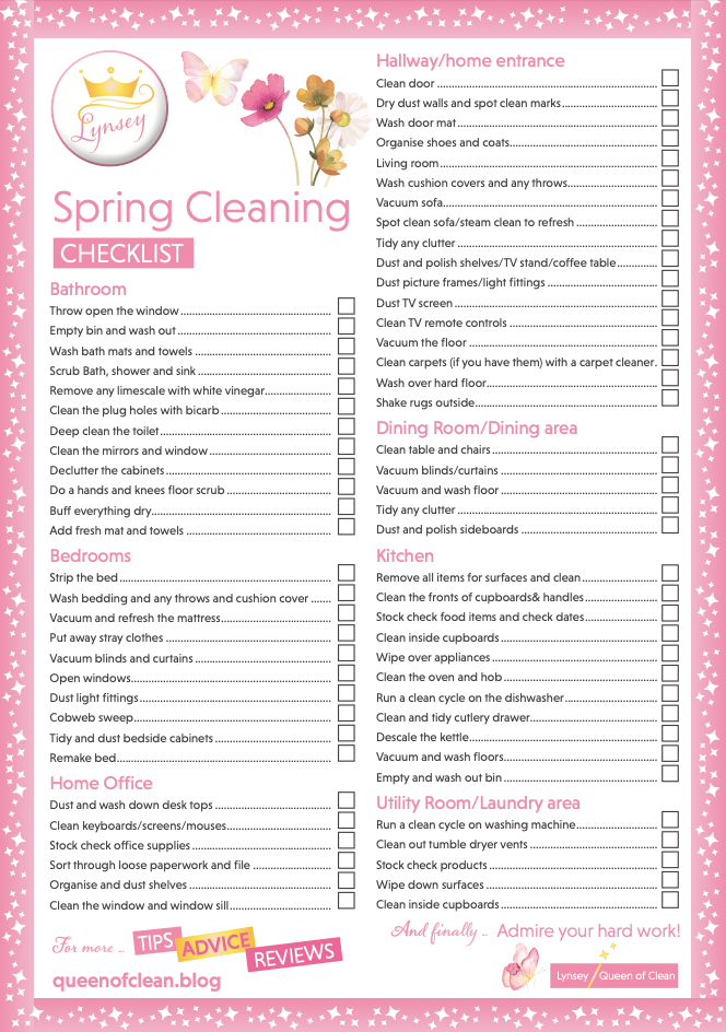 Spring Cleaning Checklist