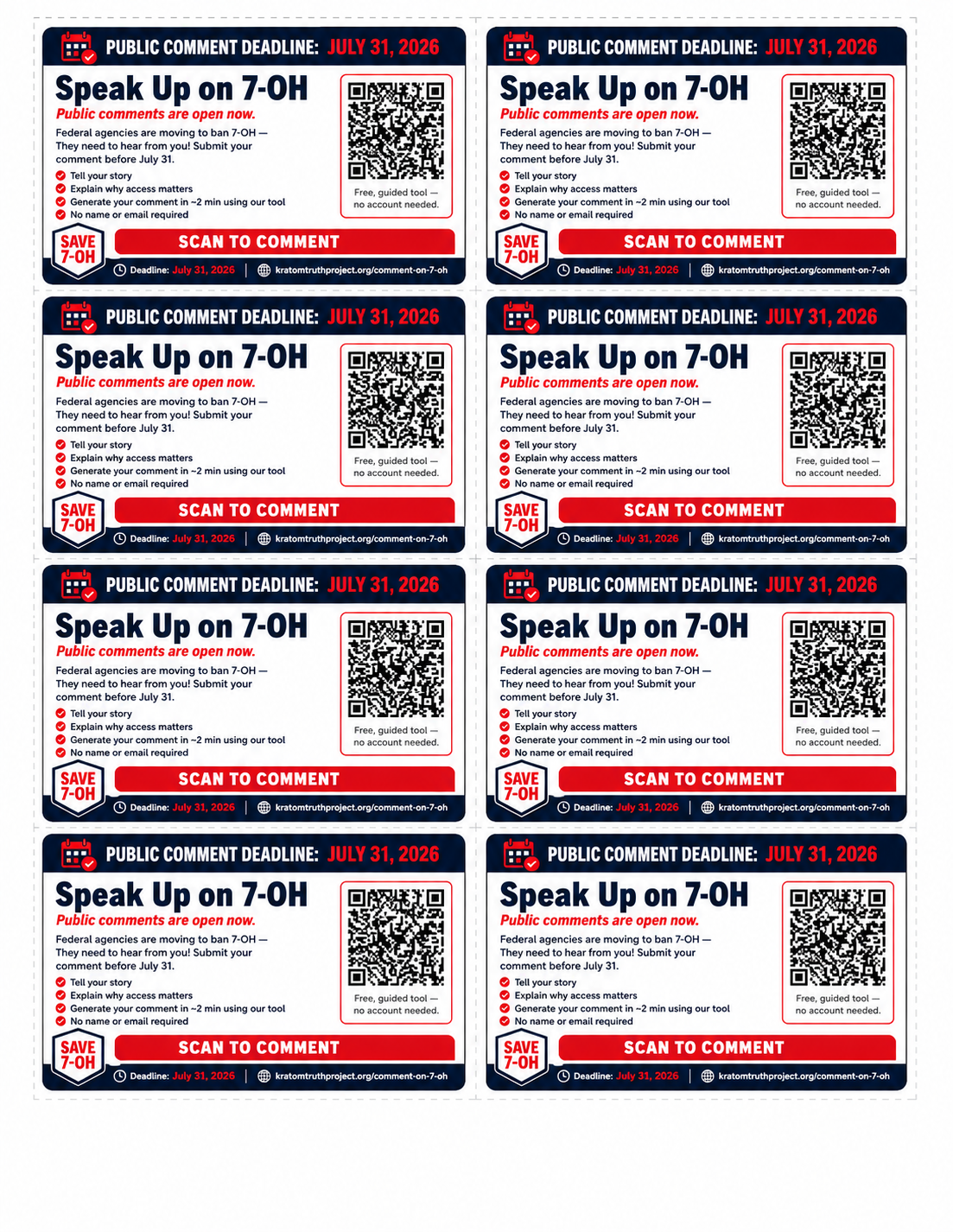 Takeaway cards sheet preview