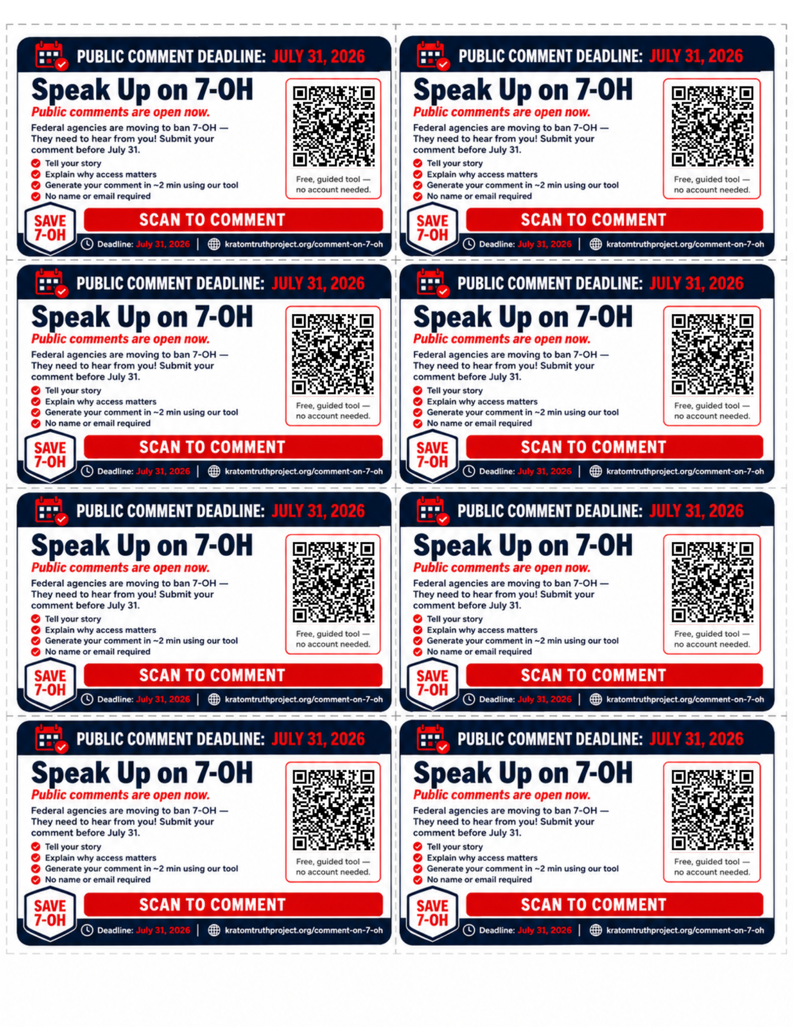 Takeaway cards sheet preview
