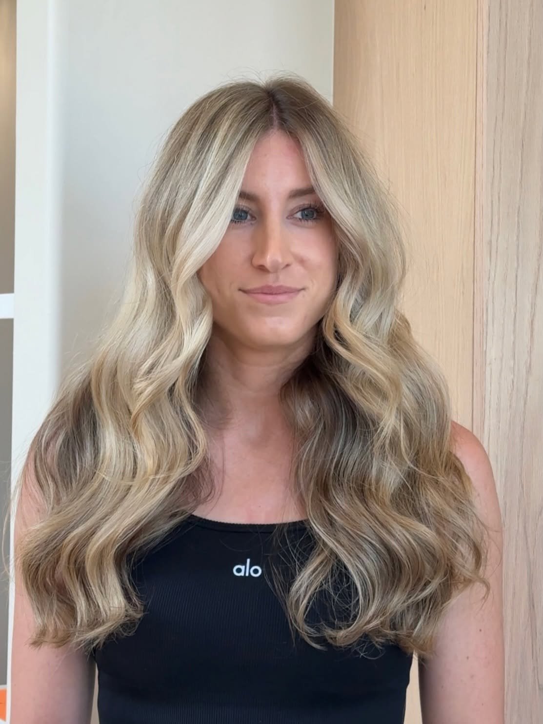 Finished blonde hair with extensions at LŪK House of Beauty Norman Oklahoma