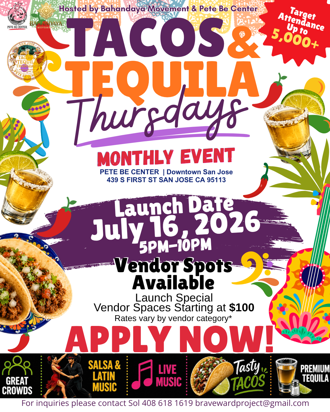Tacos and Tequila July 16 Flyer