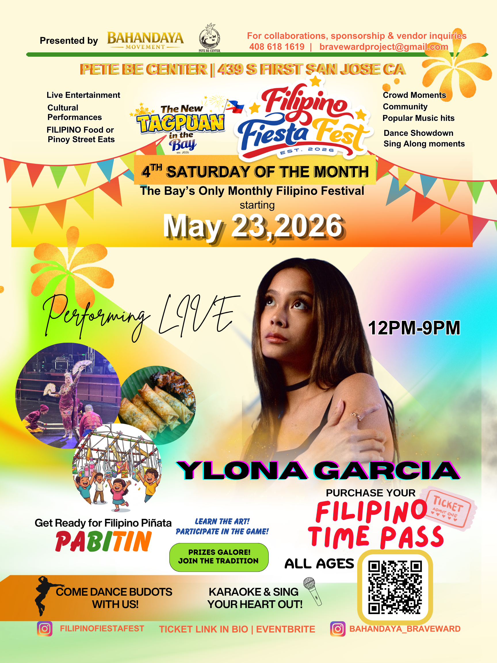 Filipino Fiesta Fest Flyer - Featuring Ylona Garcia