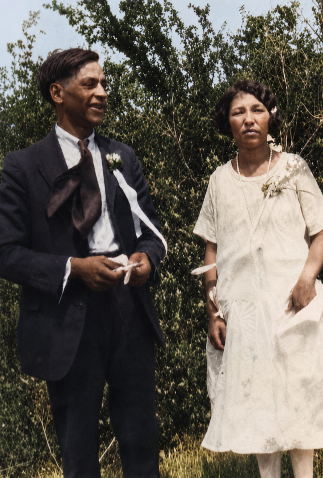 Albert and Rosina Falcon, grandparents of Jerin Falcon, on their wedding day in 1924.
