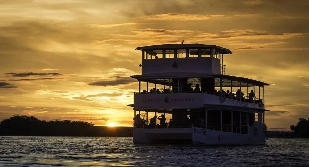 Sunset cruise on the Zambezi