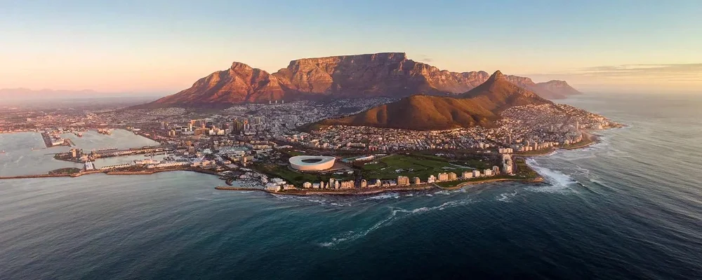 Cape Town, Table Mountain and Lion’s Head at first light
