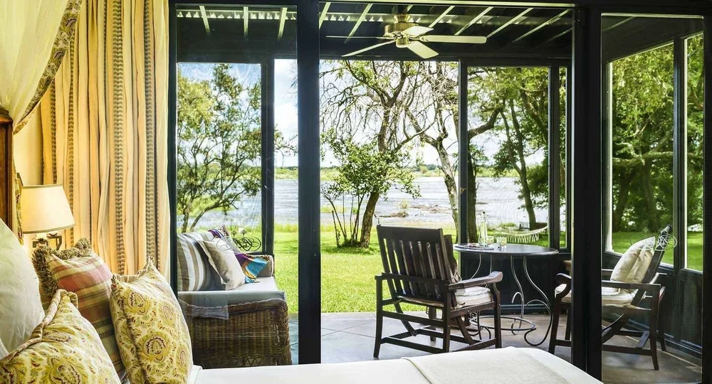 A river-view room