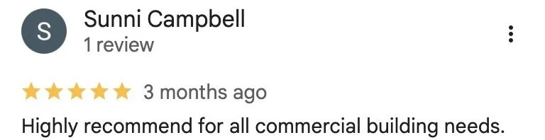 Google review by Sunni Campbell, rated five stars. Exact excerpt is provided below.
