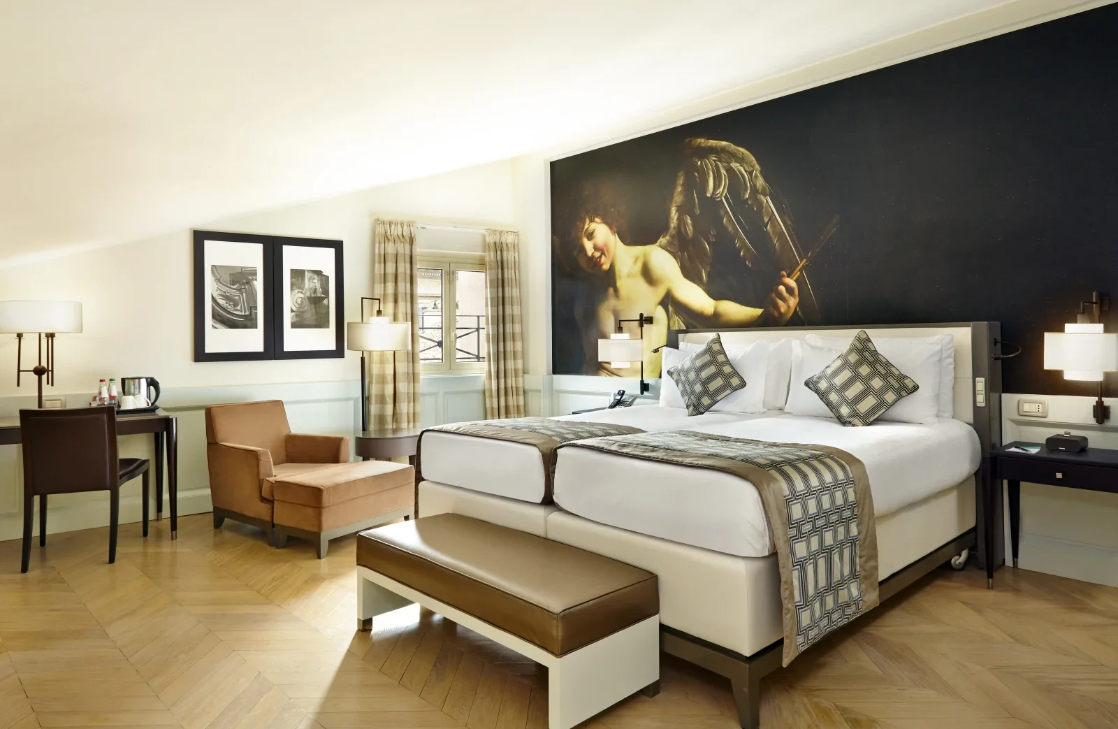 Guest room example at Hotel Indigo Rome