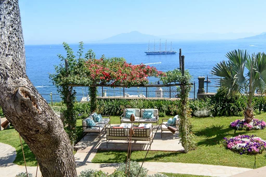 Garden and sea at Villa Marina Capri