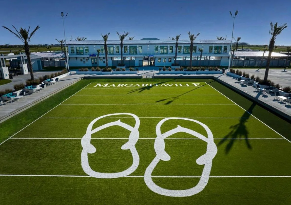 Commercial synthetic turf installation