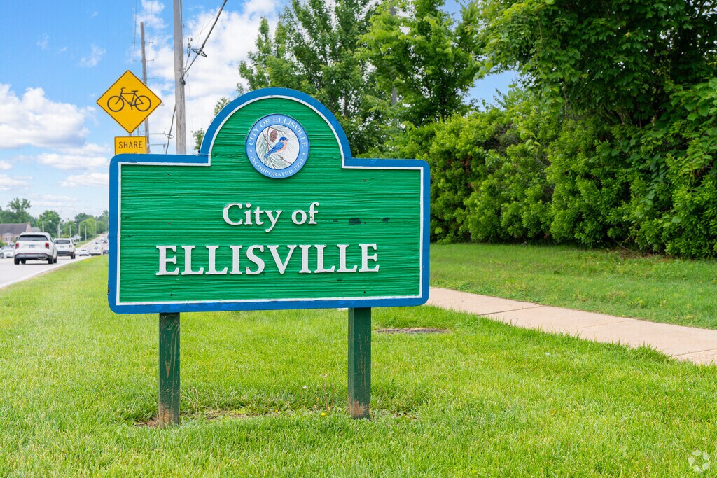 Ellisville Missouri aerial view West County St. Louis