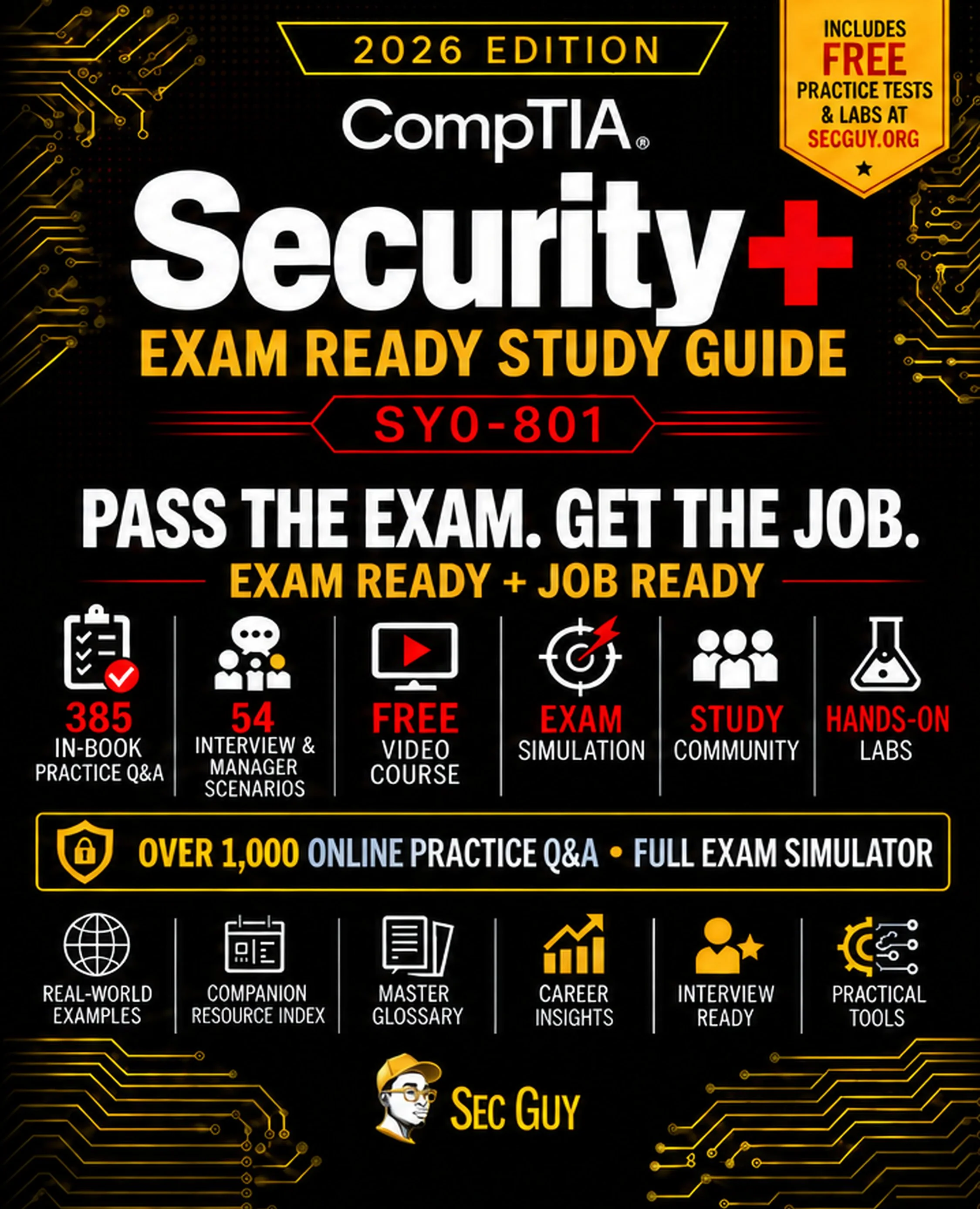 Security+ SY0-801 Exam Ready Study Guide Cover