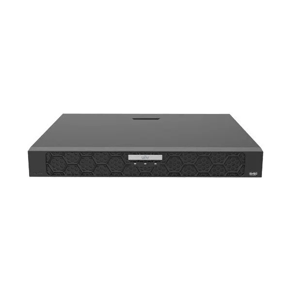 UNV 8-Channel 16MP UltraHD NDAA Compliant PoE NVR with 2 SATA HDD bays