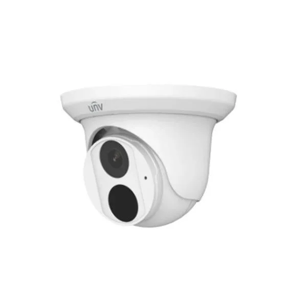 UNV 4MP NDAA weatherproof IR turret camera with fixed 2.8mm lens and built-in mic